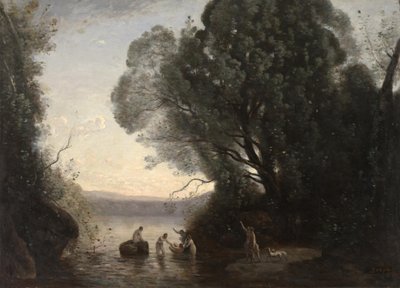 El baño de Diana de Jean Baptiste Camille Corot